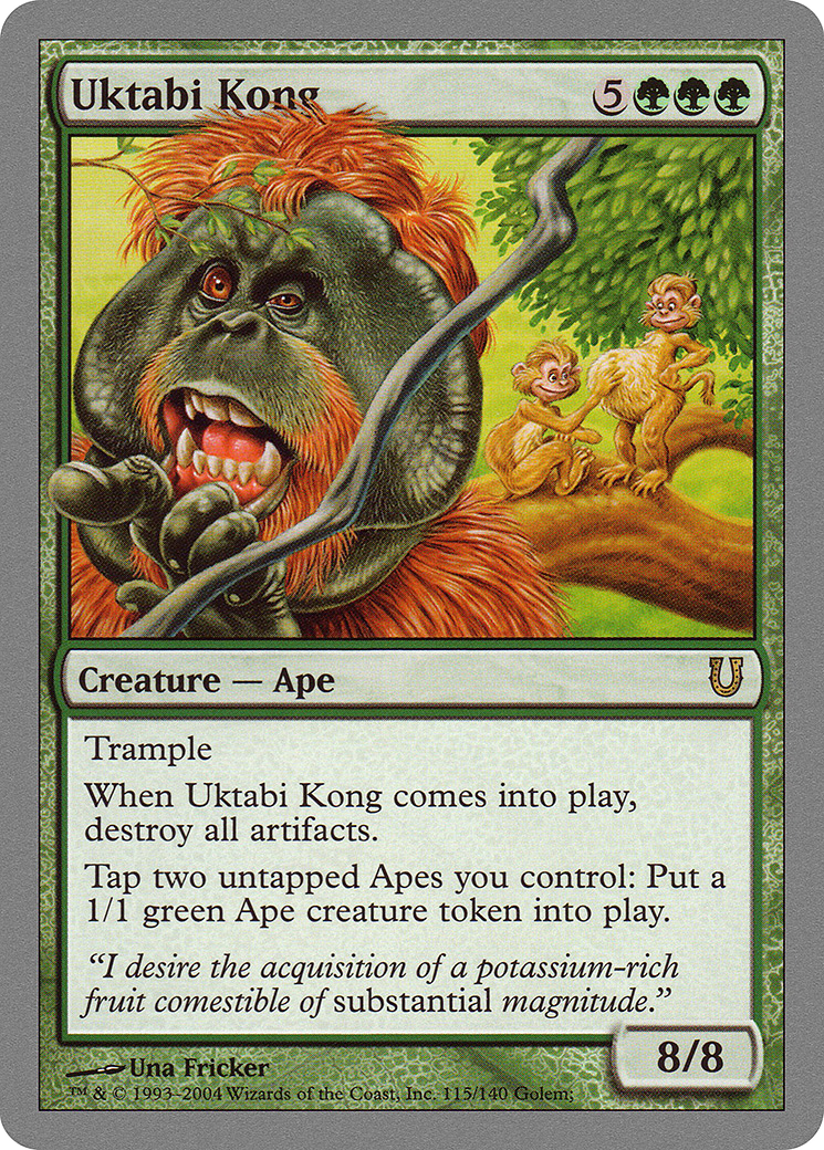 Uktabi Kong (UNH-115) [Unhinged] MTG Single Wizards of the Coast