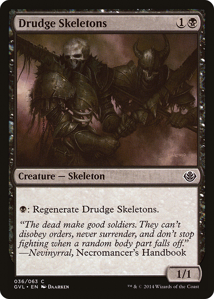 Drudge Skeletons (DD3-036) [Misc] Duel Decks Anthology: Garruk vs. Liliana MTG Single Wizards of the Coast