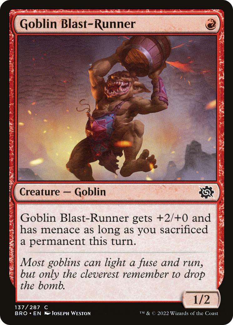 Goblin Blast-Runner (BRO-137) [The Brothers' War] MTG Single Wizards of the Coast
