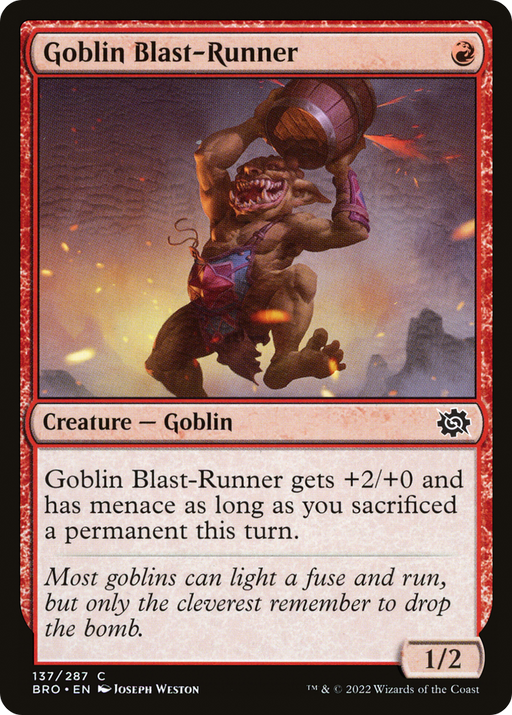 Goblin Blast-Runner (BRO-137) [The Brothers' War] MTG Single Wizards of the Coast