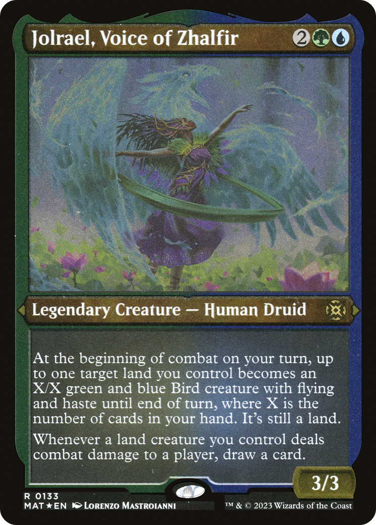 Jolrael, Voice of Zhalfir (MAT-133) [March of the Machine: The Aftermath] Etched Foil MTG Single Wizards of the Coast