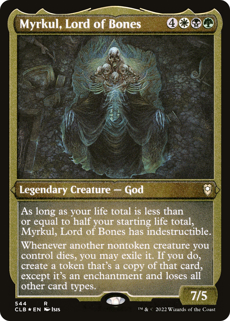 Myrkul, Lord of Bones (CLB-544) [Commander Legends: Battle for Baldur's Gate] Etched Foil MTG Single Wizards of the Coast