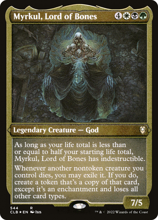 Myrkul, Lord of Bones (CLB-544) [Commander Legends: Battle for Baldur's Gate] Etched Foil MTG Single Wizards of the Coast