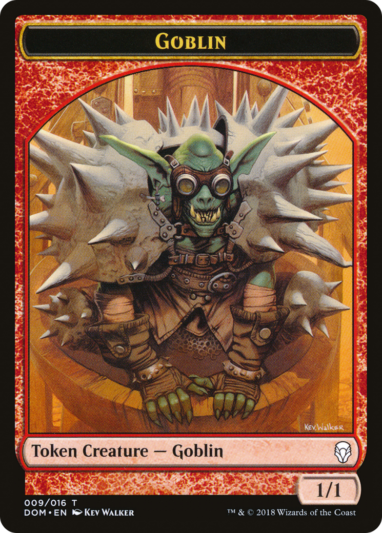 Goblin Token (DOM-009) [Tokens] Dominaria Tokens MTG Single Wizards of the Coast