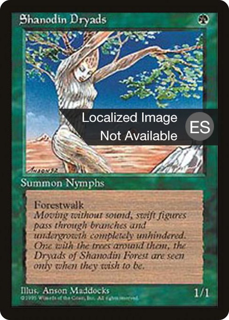 Shanodin Dryads (4BB-271) [Fourth Edition Foreign Black Border] MTG Single Wizards of the Coast