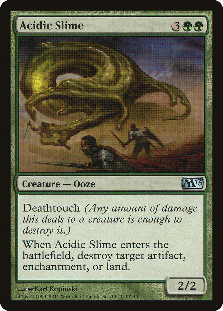 Acidic Slime (M13-159) [Magic 2013] MTG Single Wizards of the Coast