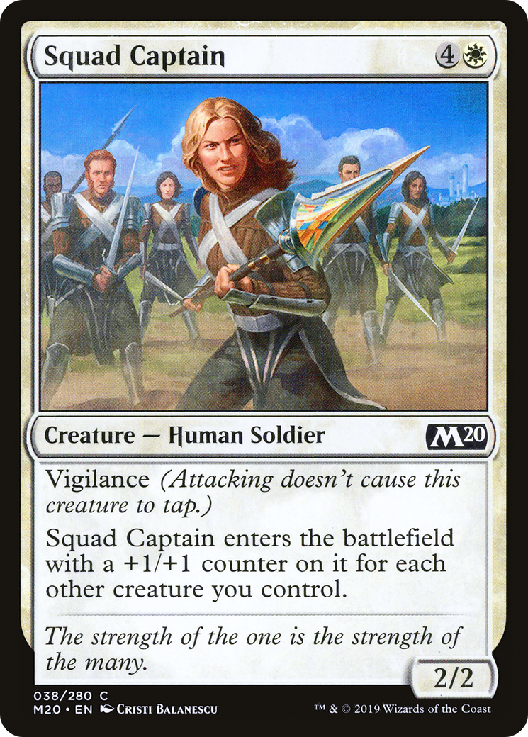 Squad Captain (M20-038) [Core Set 2020] MTG Single Wizards of the Coast