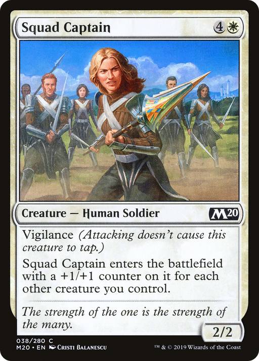 Squad Captain (M20-038) [Core Set 2020] MTG Single Wizards of the Coast