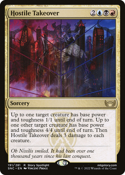 Hostile Takeover (SNC-191) [Streets of New Capenna] Foil MTG Single Wizards of the Coast