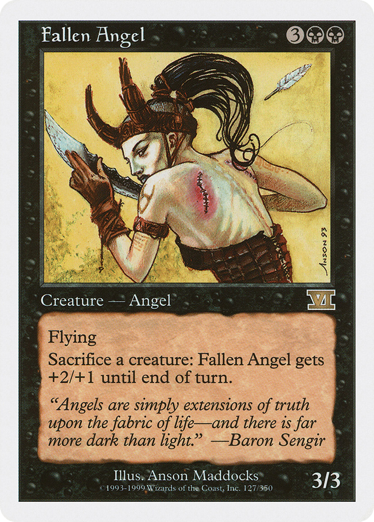 Fallen Angel (6ED-127) [Classic Sixth Edition] MTG Single Wizards of the Coast