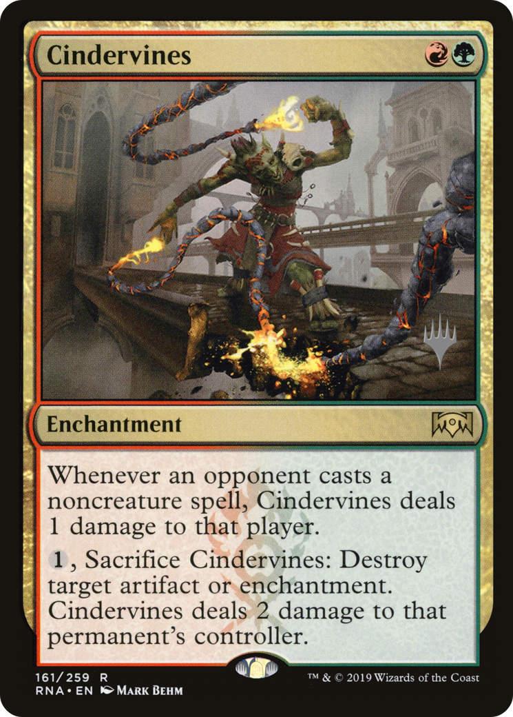 Cindervines (PPELD-161) [Ravnica Allegiance Promos] Foil MTG Single Wizards of the Coast