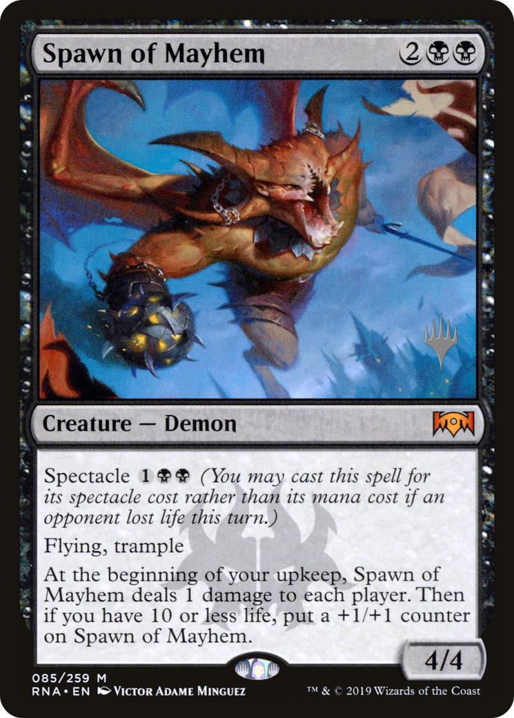 Spawn of Mayhem (PPIKO-085) [Ravnica Allegiance Promos] Foil MTG Single Wizards of the Coast