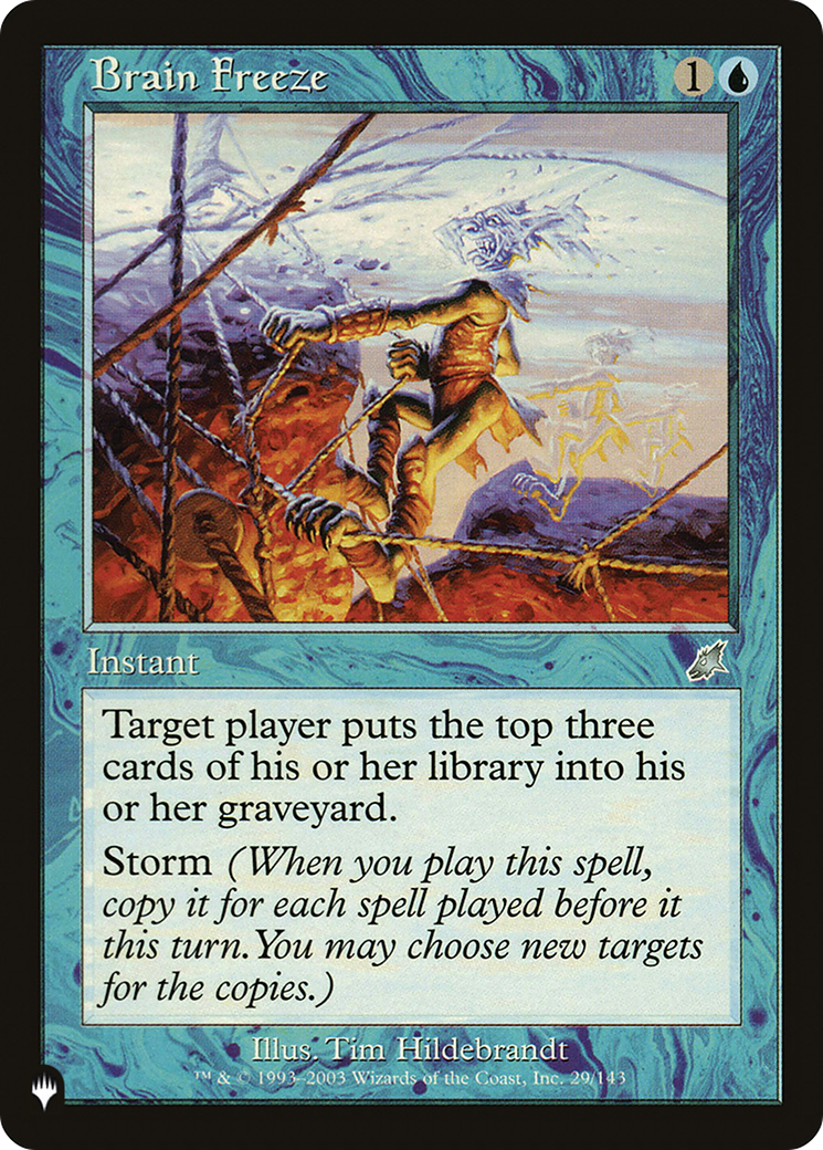 Brain Freeze (LIST-29/143) [Mystery Booster] The List MTG Single Wizards of the Coast