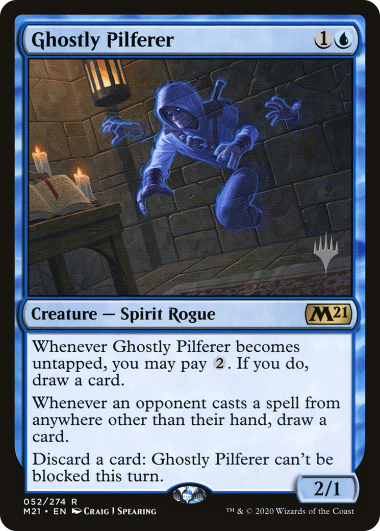 Ghostly Pilferer (PPM21-52P) [Core Set 2021 Promos] MTG Single Wizards of the Coast