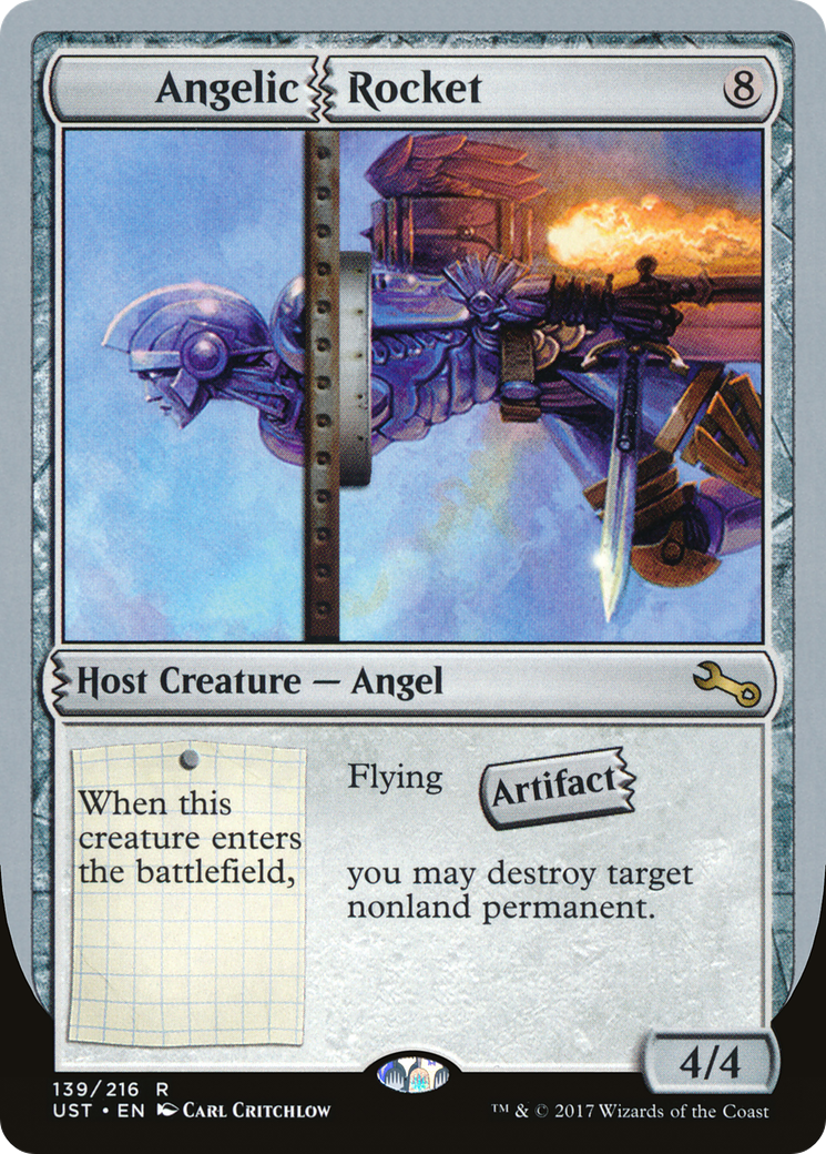 Angelic Rocket (UST-139) [Unstable] Foil MTG Single Wizards of the Coast