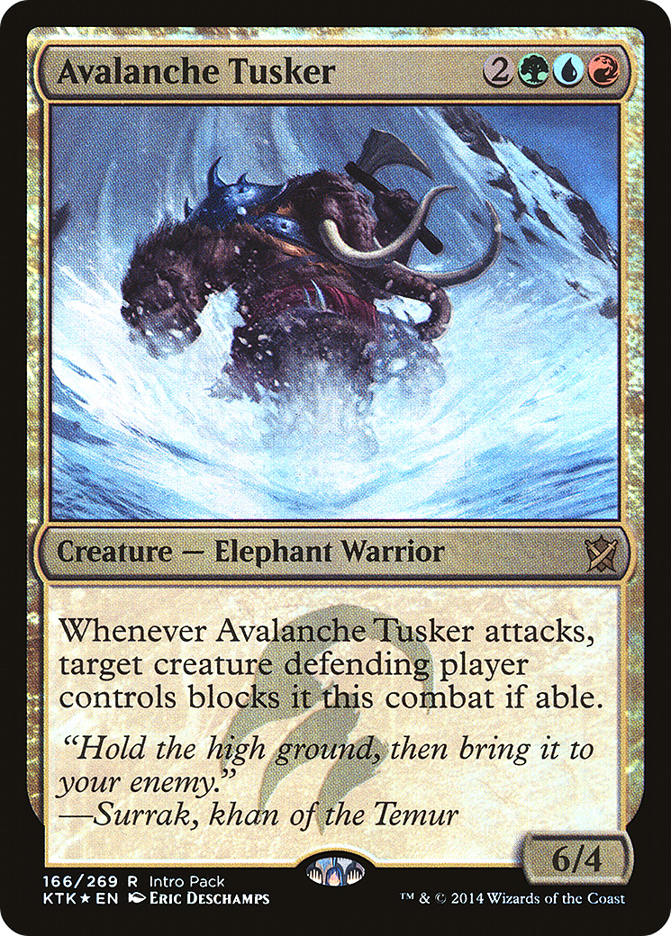 Avalanche Tusker (UMP-166) [Khans of Tarkir Promos] Foil MTG Single Wizards of the Coast