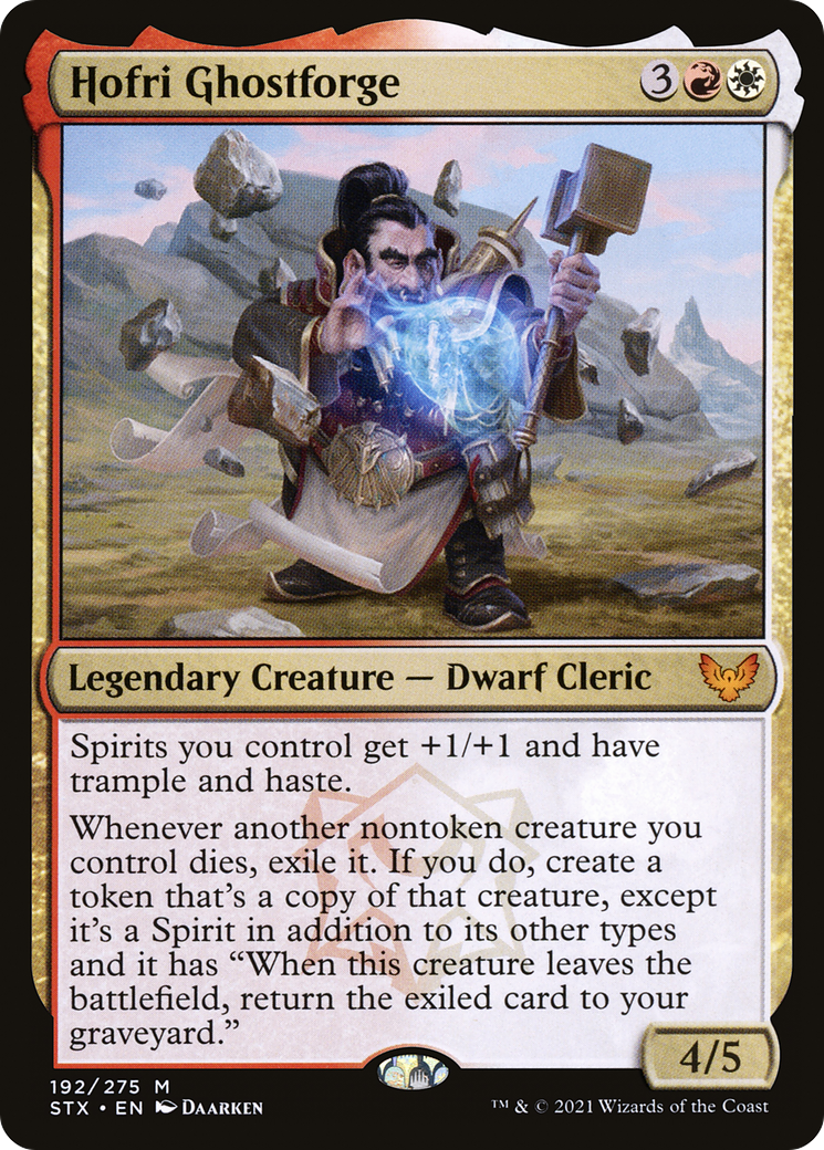 Hofri Ghostforge (STX-192) [Strixhaven: School of Mages] Foil MTG Single Wizards of the Coast