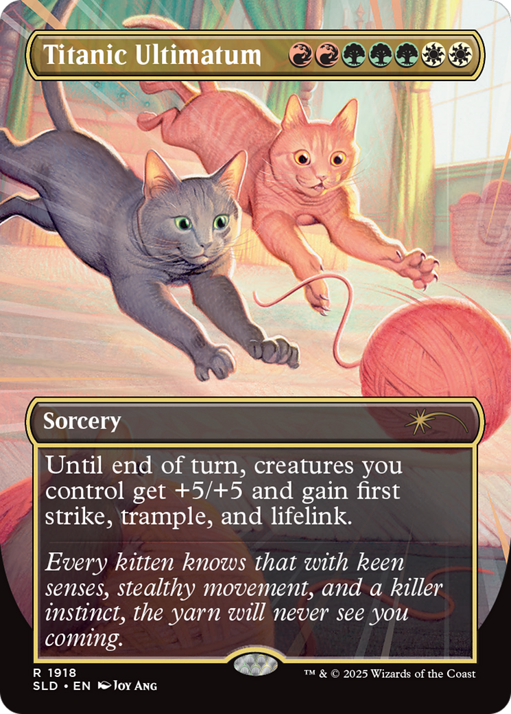 Titanic Ultimatum (SLD-1918) [Secret Lair] Drop (Borderless) MTG Single Wizards of the Coast