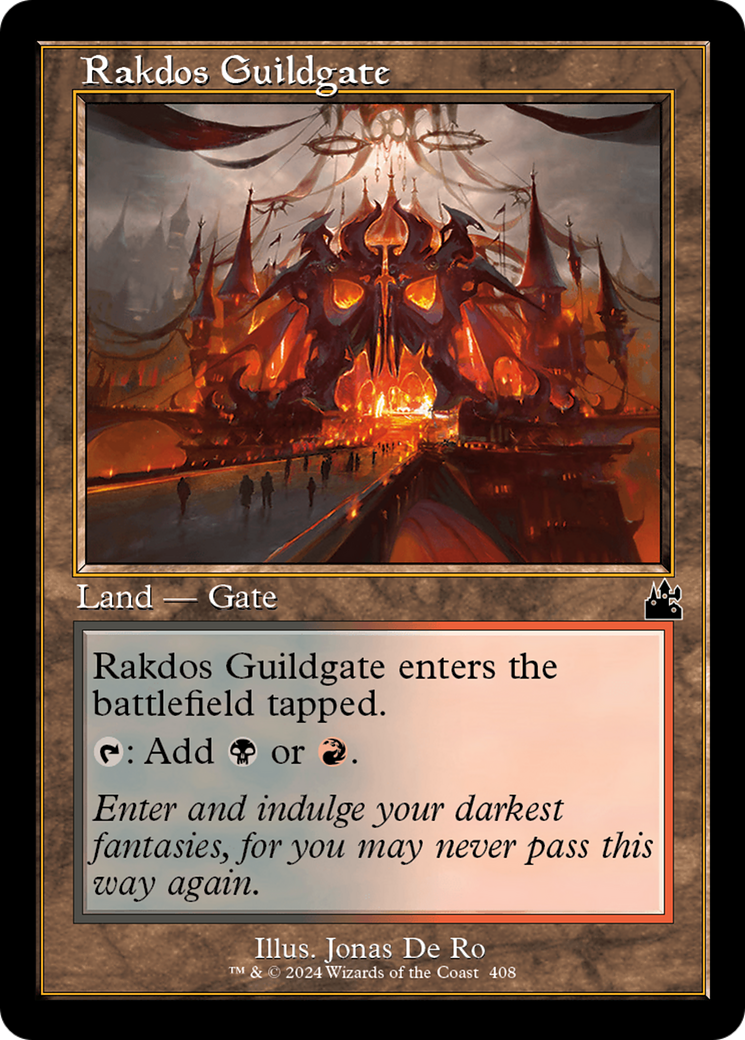 Rakdos Guildgate (RVR-408) [Ravnica Remastered] Foil MTG Single Wizards of the Coast