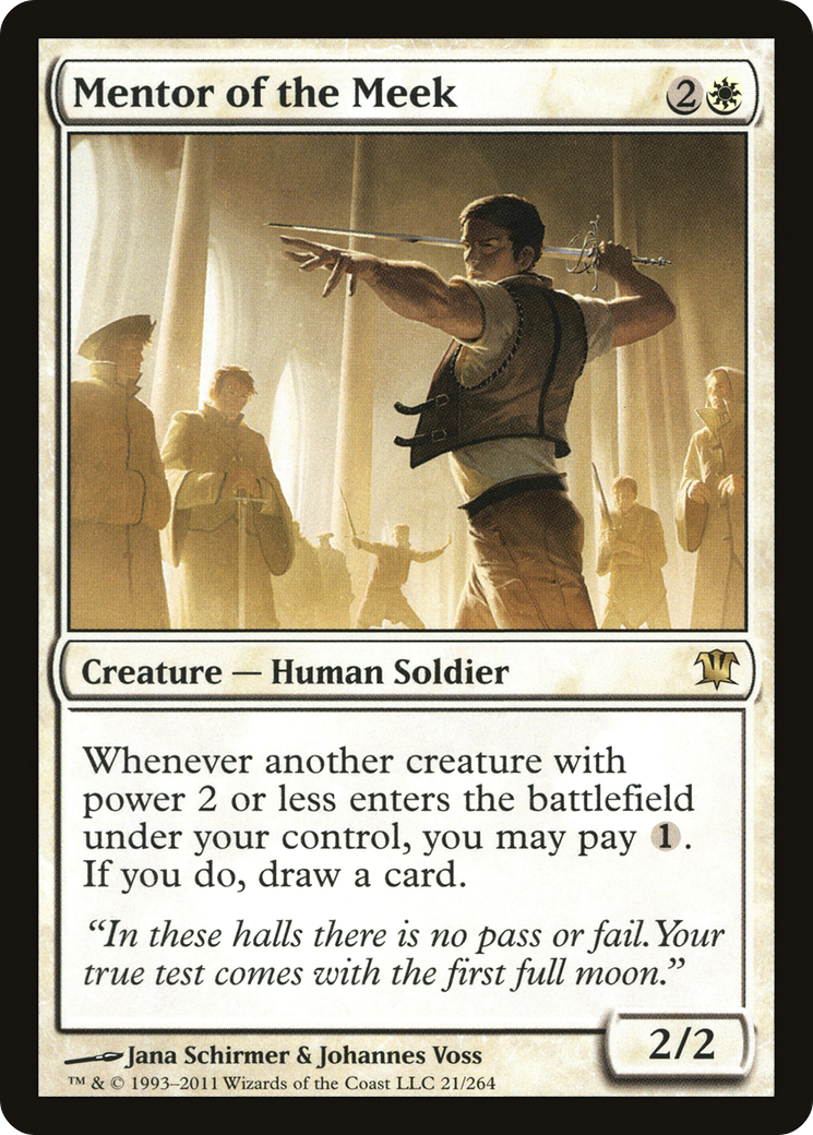 Mentor of the Meek (ISD-021) [Innistrad] MTG Single Wizards of the Coast