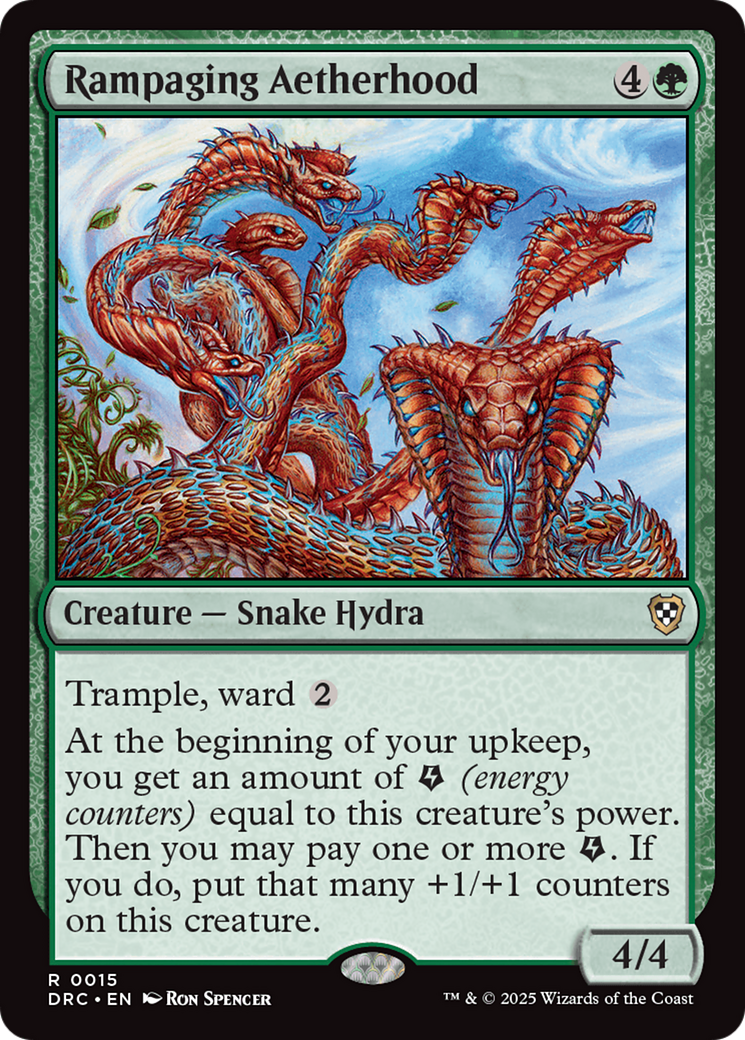 Rampaging Aetherhood (DRC-015) [Commander: Aetherdrift] MTG Single Wizards of the Coast