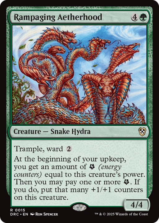 Rampaging Aetherhood (DRC-015) [Aetherdrift Commander] MTG Single Wizards of the Coast