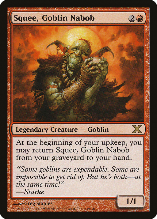 Squee, Goblin Nabob (10E-239) [Tenth Edition] MTG Single Wizards of the Coast