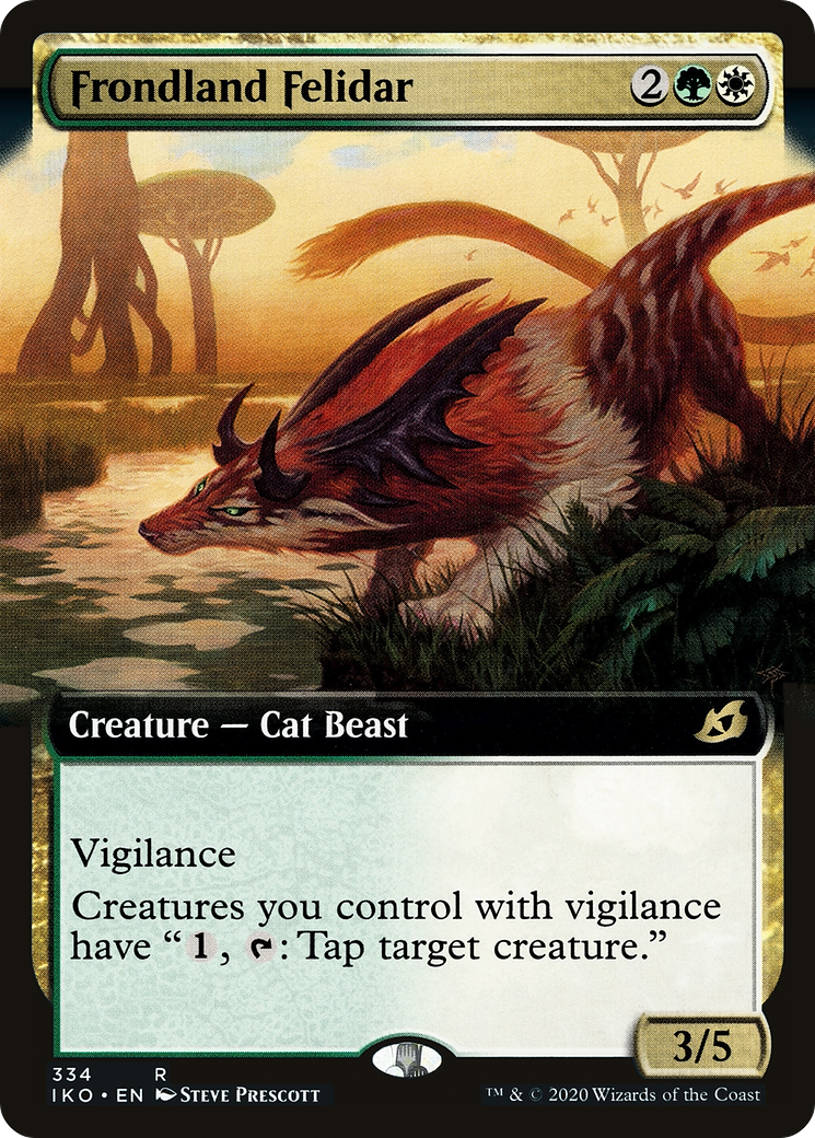 Frondland Felidar (IKO-334) [Ikoria: Lair of Behemoths] (Extended Art) Foil MTG Single Wizards of the Coast