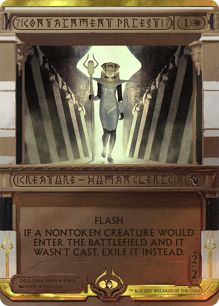 Containment Priest (MPS2-003) [Amonkhet Invocations] (Borderless) Foil MTG Single Wizards of the Coast