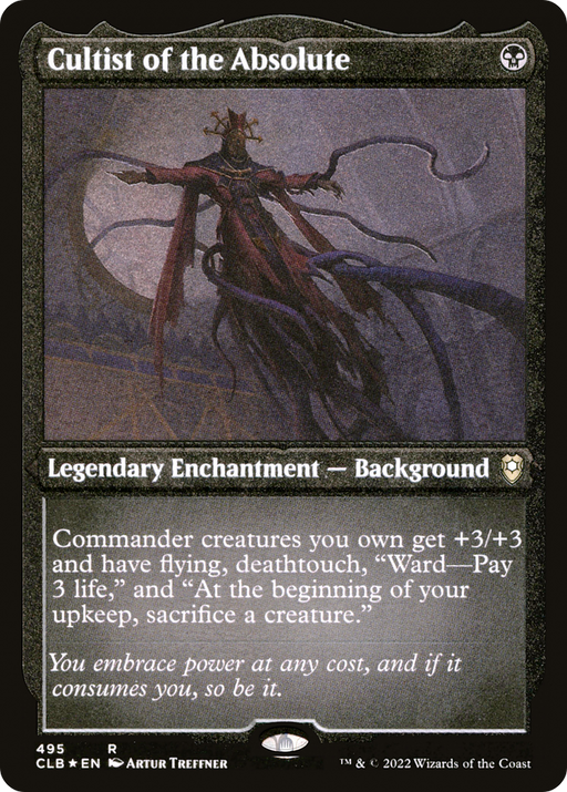Cultist of the Absolute (CLB-495) [Commander Legends: Battle for Baldur's Gate] Etched Foil MTG Single Wizards of the Coast