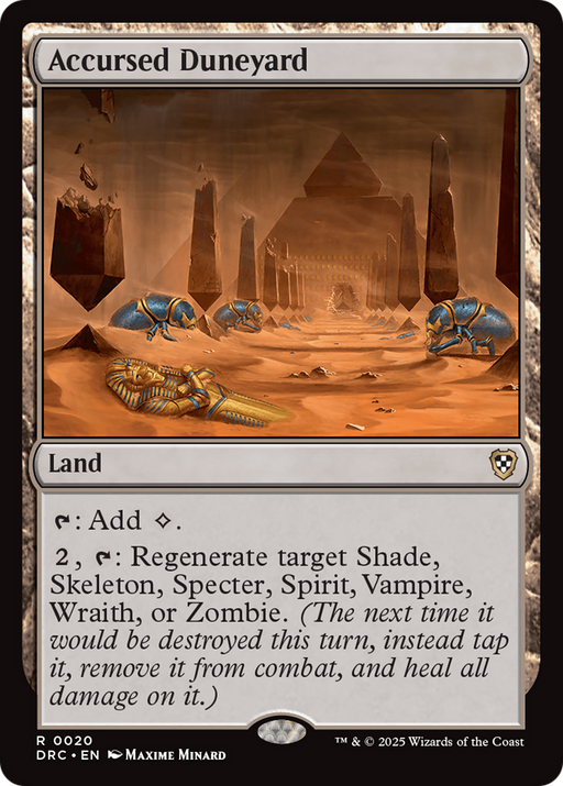 Accursed Duneyard (DRC-020) [Commander: Aetherdrift] MTG Single Wizards of the Coast