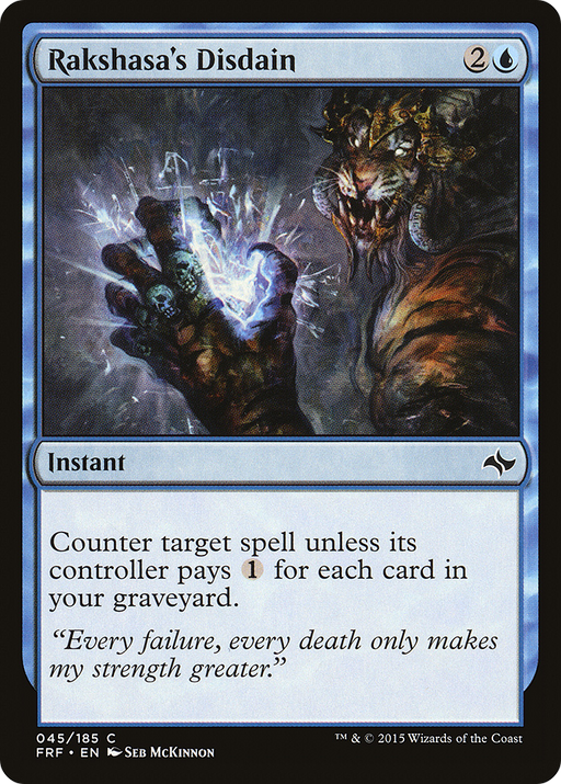 Rakshasa's Disdain (FRF-045) [Fate Reforged] Foil MTG Single Wizards of the Coast
