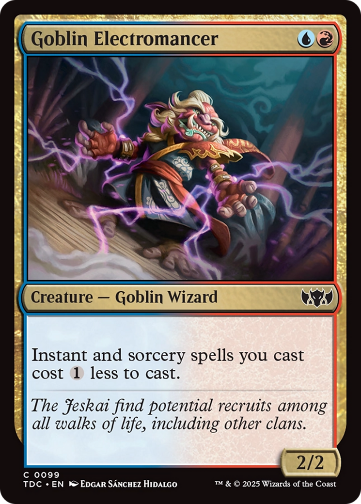 Goblin Electromancer (TDC-099) [Commander: Tarkir: Dragonstorm] MTG Single Wizards of the Coast