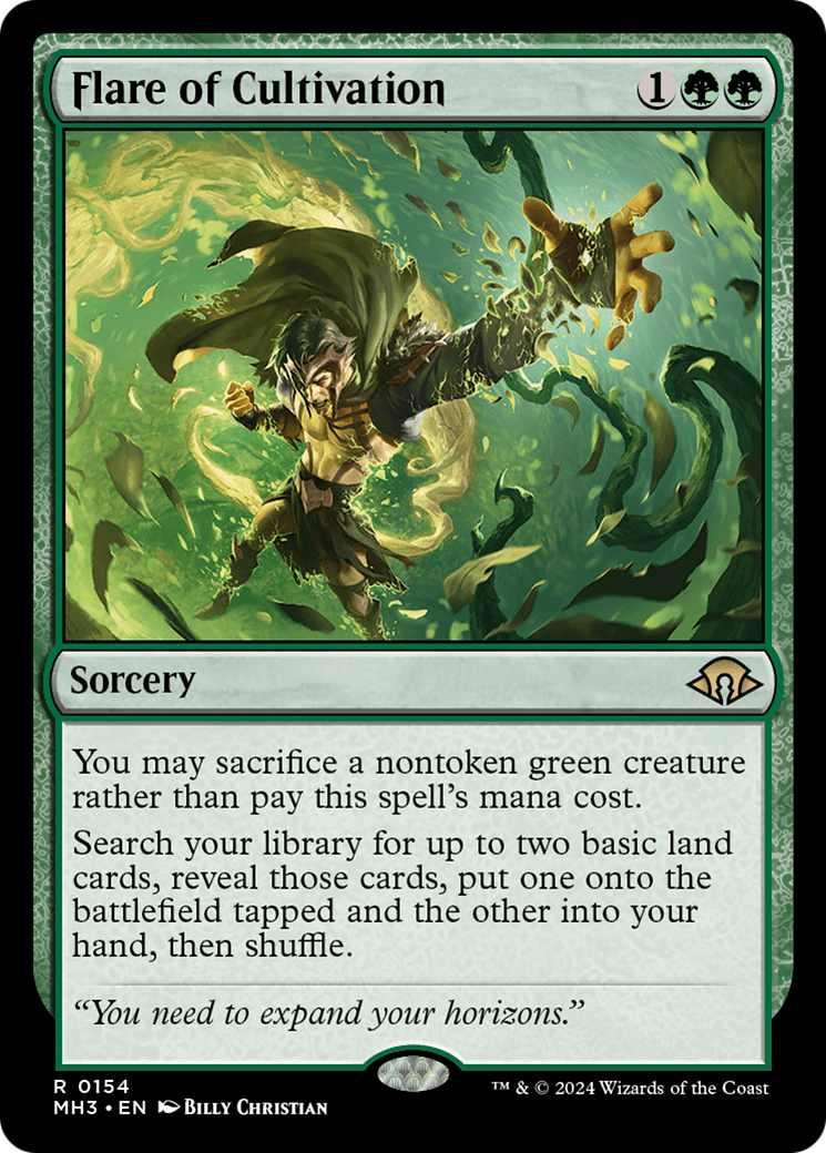 Flare of Cultivation (MH3-154) [Modern Horizons 3] MTG Single Wizards of the Coast