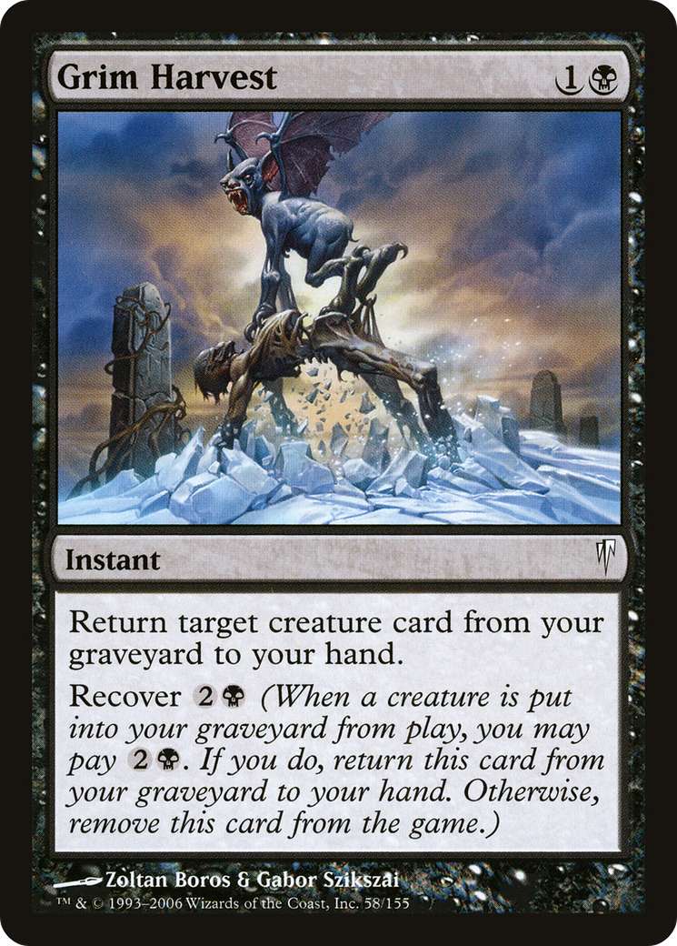 Grim Harvest (CSP-058) [Coldsnap] MTG Single Wizards of the Coast
