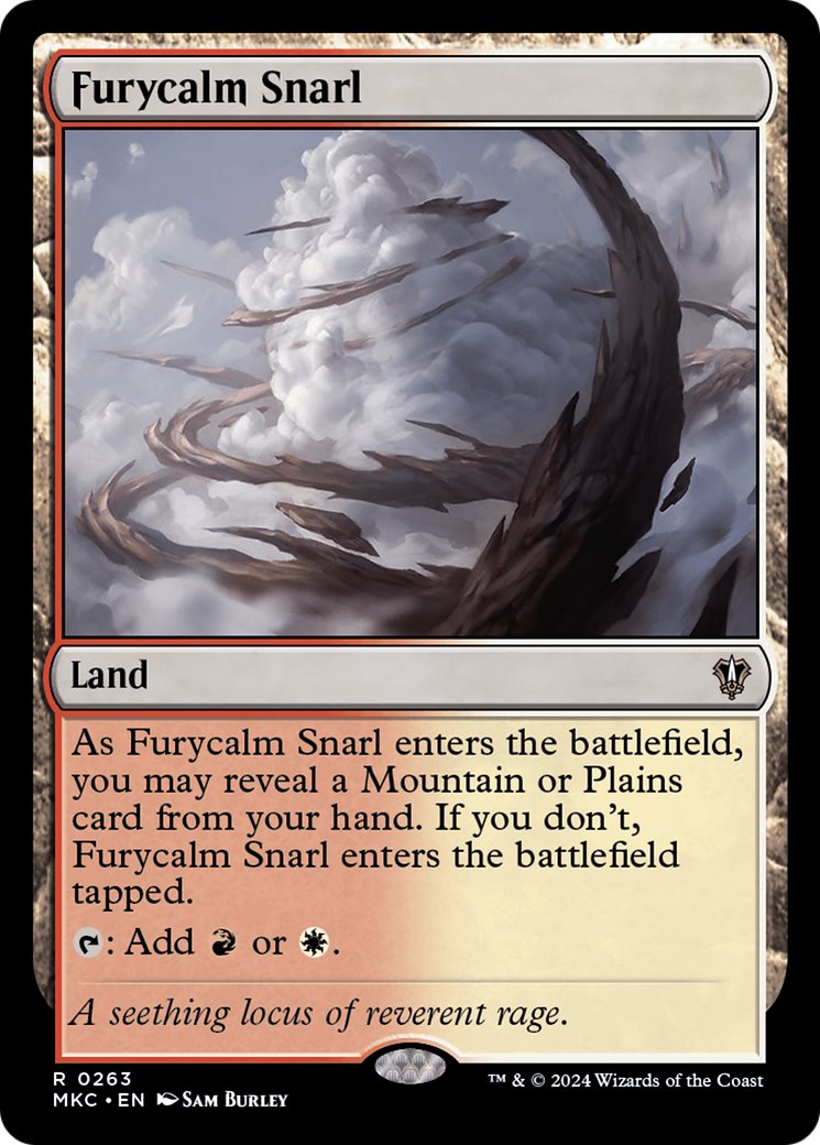 Furycalm Snarl (MKC-263) [Murders at Karlov Manor Commander] MTG Single Wizards of the Coast
