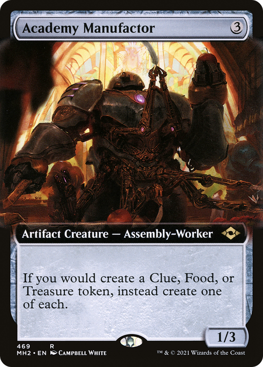 Academy Manufactor (MH2-469) [Modern Horizons 2] (Extended Art) Foil MTG Single Wizards of the Coast