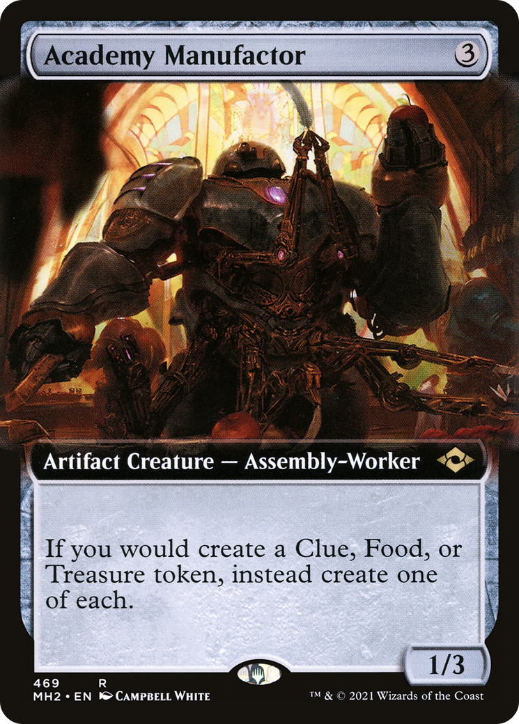 Academy Manufactor (MH2-469) [Modern Horizons 2] (Extended Art) MTG Single Wizards of the Coast