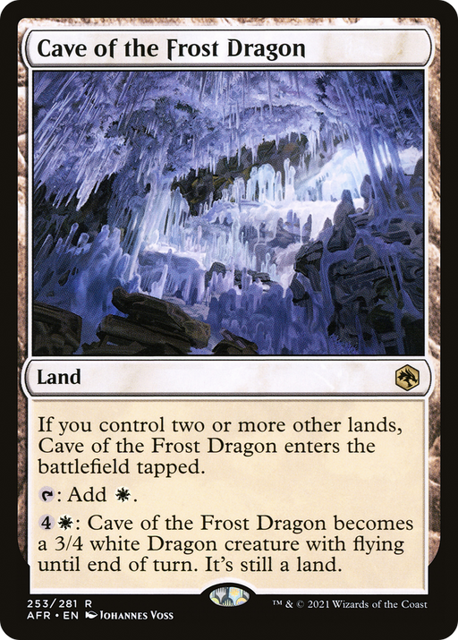 Cave of the Frost Dragon (AFR-253) [Adventures in the Forgotten Realms] MTG Single Wizards of the Coast