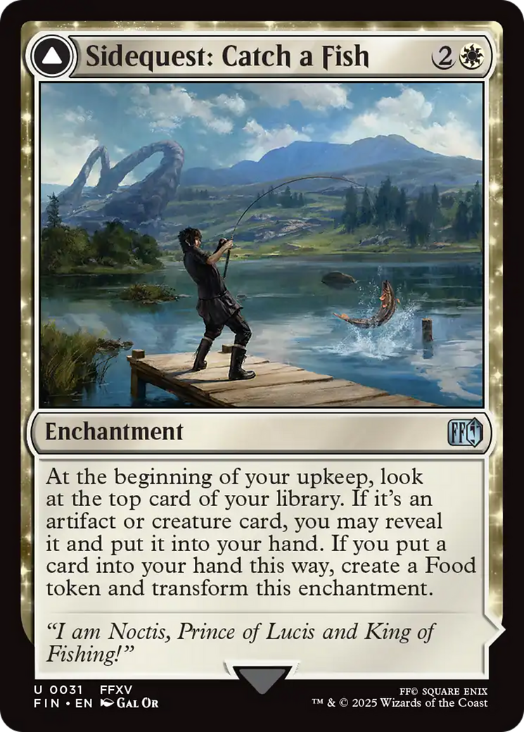Sidequest: Catch a Fish // Cooking Campsite (FIN-031) [FINAL FANTASY] MTG Single Wizards of the Coast