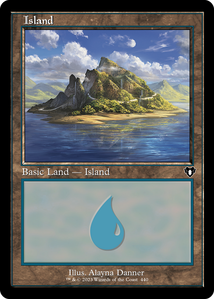 Island (CMM-440) [Commander Masters] MTG Single Wizards of the Coast