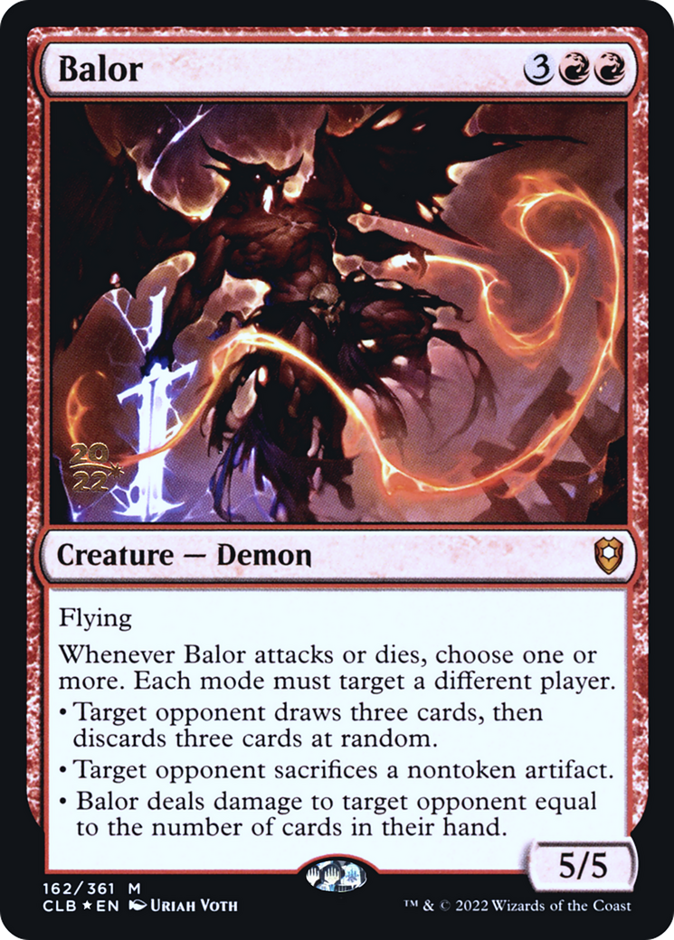 Balor (PRE-162) [Battle for Baldur's Gate Promos] Foil MTG Single Wizards of the Coast