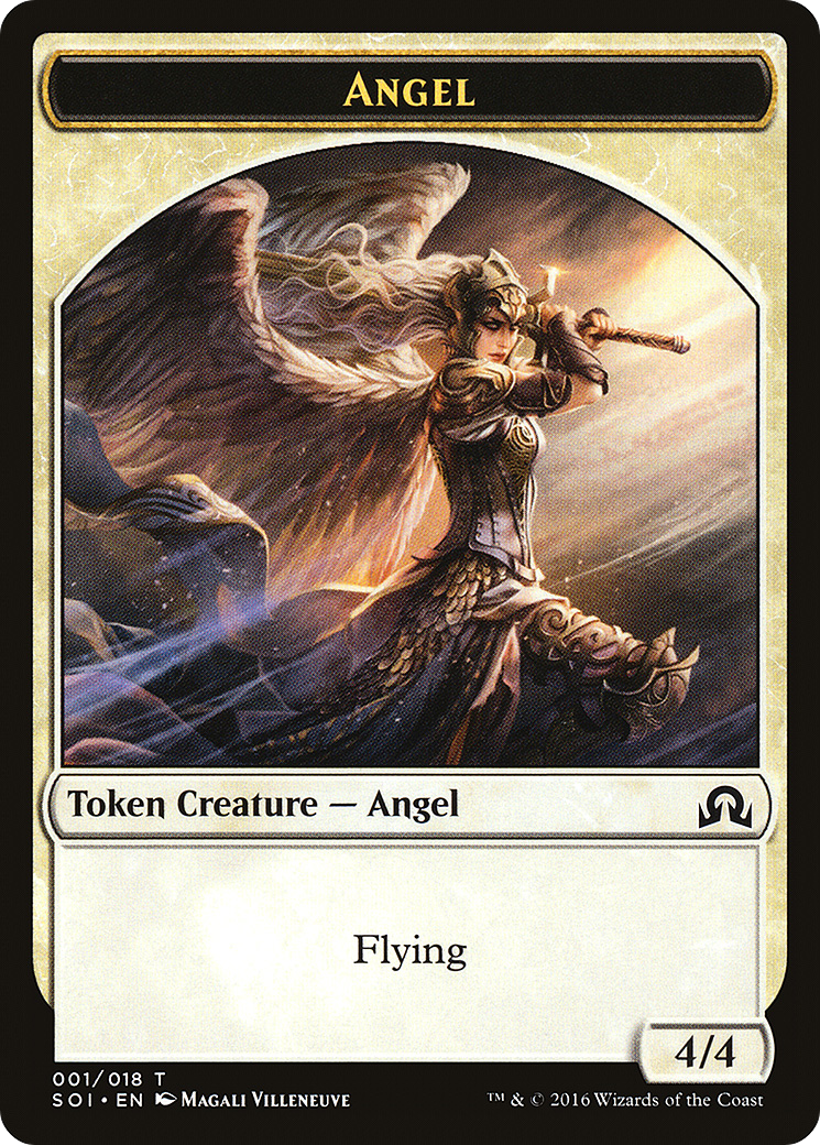 Angel Token (SOI-001) [Tokens] Shadows over Innistrad Tokens MTG Single Wizards of the Coast