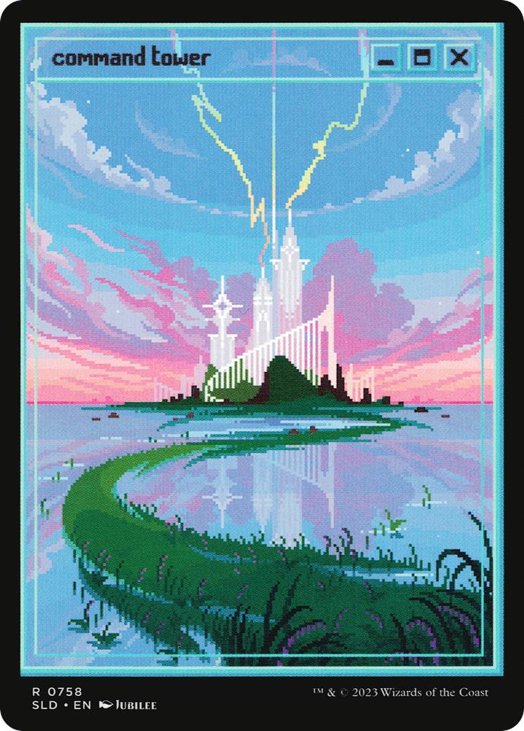 Command Tower (0758) (SLD-758) [Secret Lair] Drop Foil MTG Single Wizards of the Coast