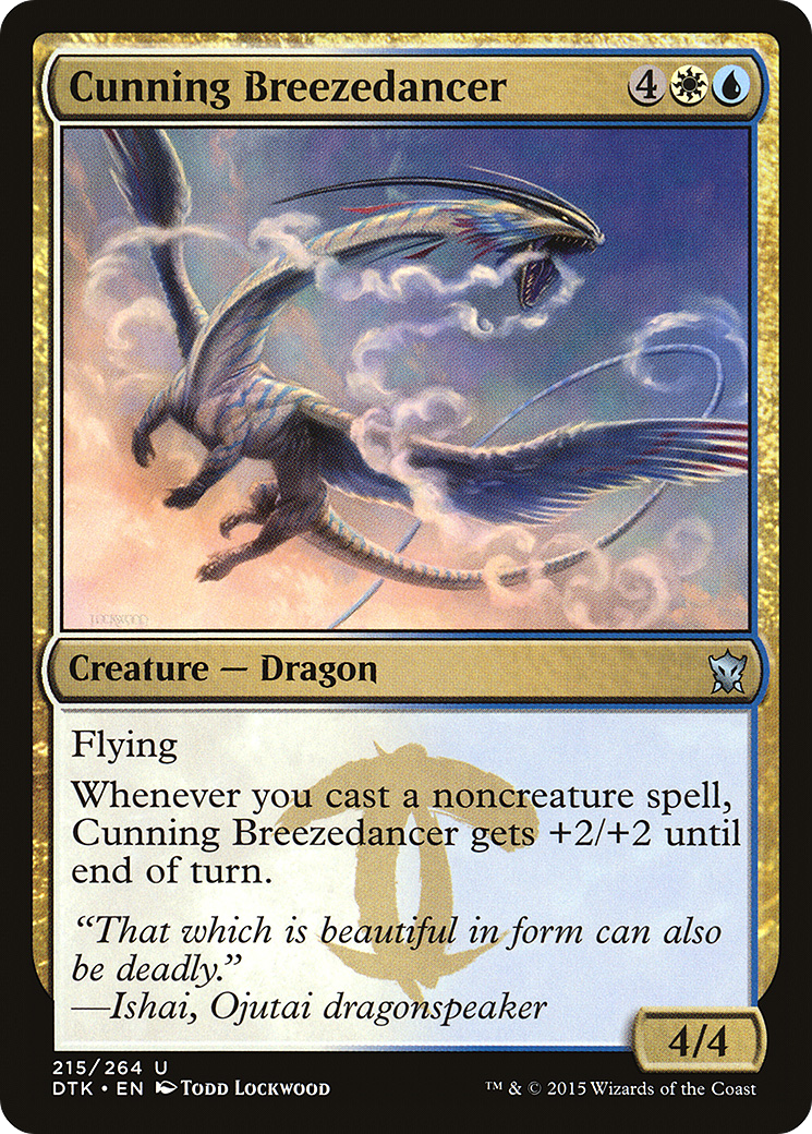 Cunning Breezedancer (DTK-215) [Dragons of Tarkir] MTG Single Wizards of the Coast
