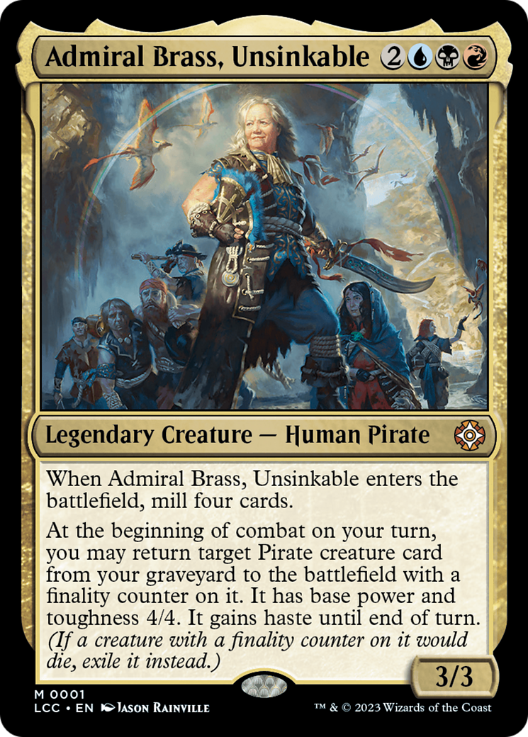 Admiral Brass, Unsinkable (LCC-001) [The Lost Caverns of Ixalan Commander] MTG Single Magic: The Gathering