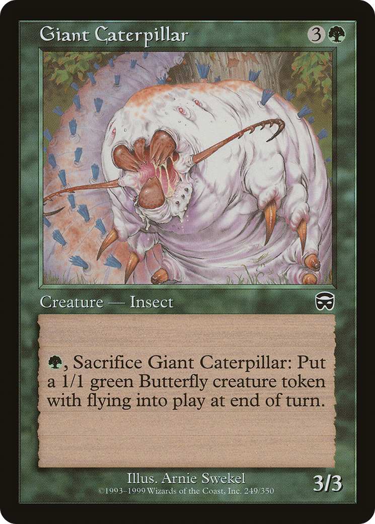 Giant Caterpillar (MMQ-249) [Mercadian Masques] Foil MTG Single Wizards of the Coast