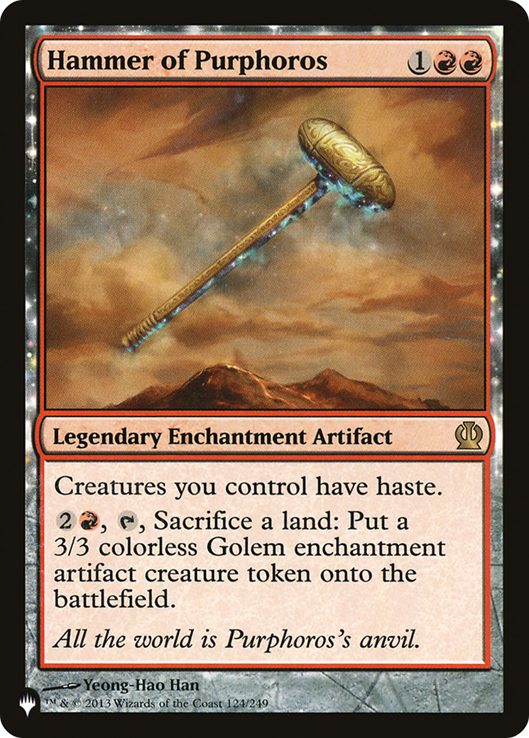 Hammer of Purphoros (LIST-THS-124) [Mystery Booster] The List MTG Single Wizards of the Coast