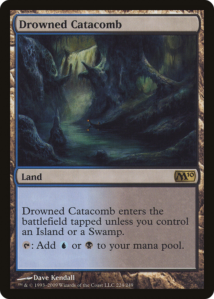 Drowned Catacomb (M10-224) [Magic 2010] Foil MTG Single Wizards of the Coast