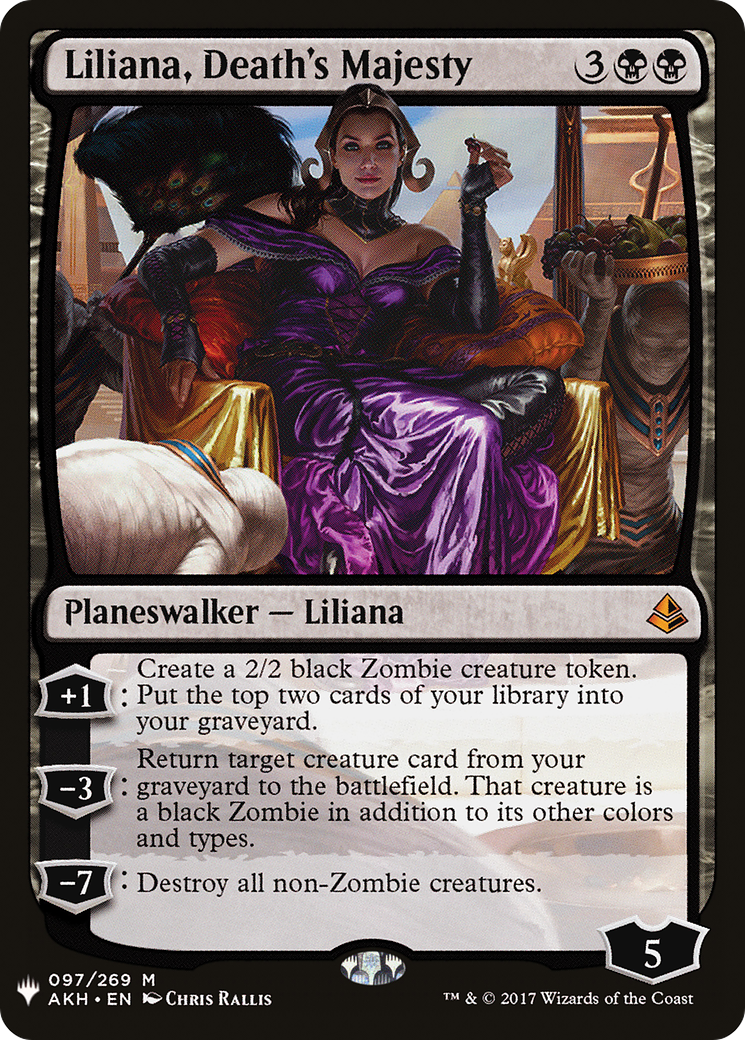 Liliana, Death's Majesty (LIST-AKH-97) [Mystery Booster] The List MTG Single Wizards of the Coast